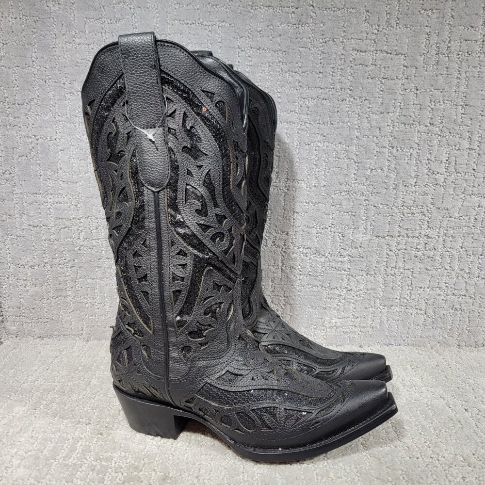 J.B. Dillon Black Heeled Boots